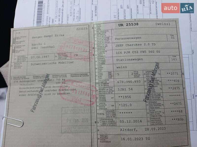 Внедорожник / Кроссовер Jeep Cherokee 2014 в Теребовле