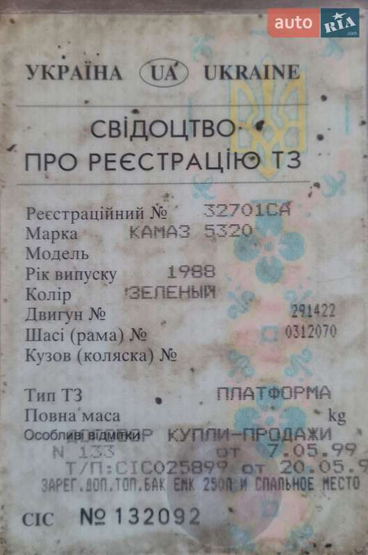 Платформа КамАЗ 5320 1988 в Липовой Долине
