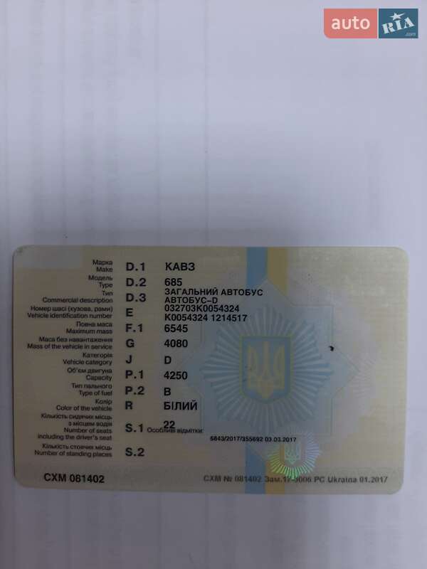 Другие автобусы КАВЗ 685 1989 в Ладыжине