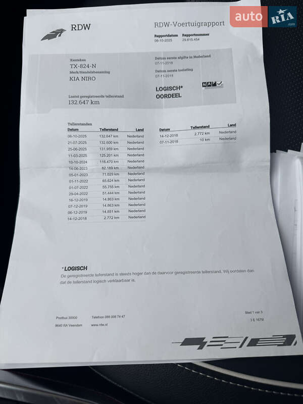 Внедорожник / Кроссовер Kia Niro 2019 в Ровно фото 73 Внедорожник / Кроссовер Kia Niro 2019 в Ровно