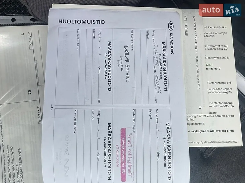 Внедорожник / Кроссовер Kia Sorento 2010 в Богородчанах документ 3 фото Внедорожник / Кроссовер Kia Sorento 2010 в Богородчанах документ