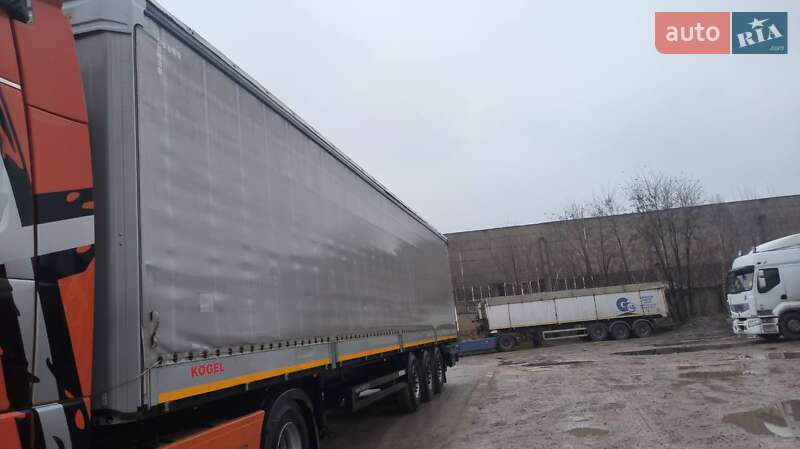 Тентований борт (штора) - напівпричіп Kogel S 24 2014 в Львові