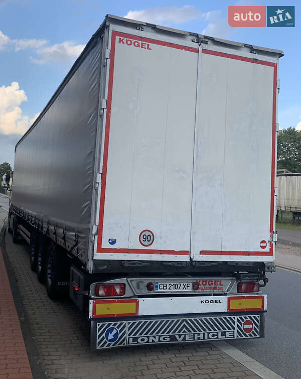 Тентований борт (штора) - напівпричіп Kogel SAF 2012 в Києві