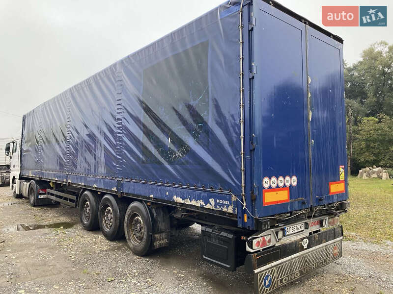 Тентованный борт (штора) - полуприцеп Kogel SN 24 2008 в Болехове