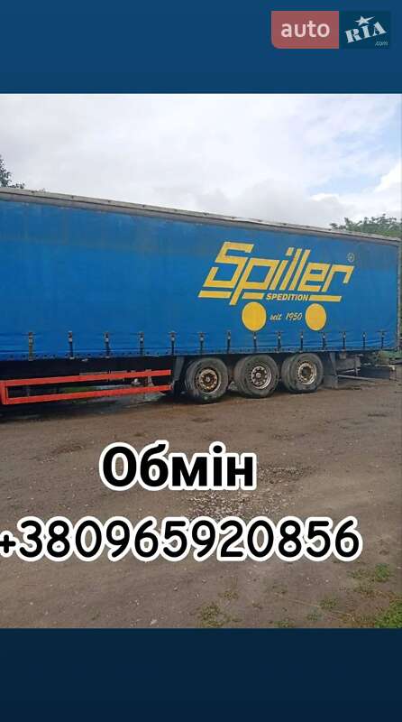 Тентованный борт (штора) - полуприцеп Krone ADF 2000 в 