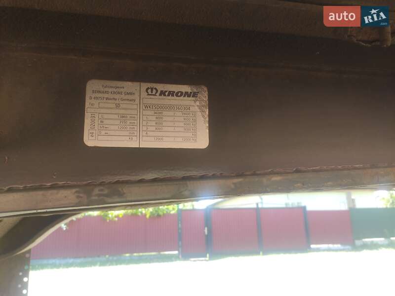 Тентованный борт (штора) - полуприцеп Krone BPW 2007 в Коломые