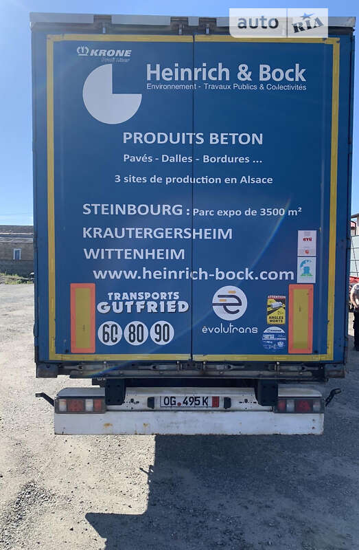 Тентованный борт (штора) - полуприцеп Krone SD 2012 в Березане