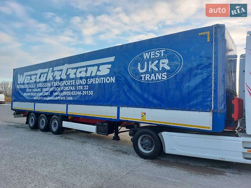 Тентованный борт (штора) - полуприцеп Krone SDP 27 2012 в Дрогобыче