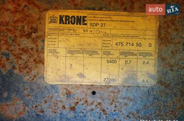 Бортовой полуприцеп Krone SDP 27 1998 в 