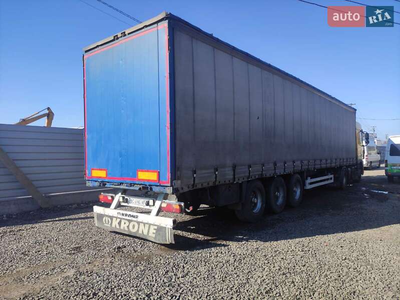 Тентованный борт (штора) - полуприцеп Krone SDP 27 2003 в 