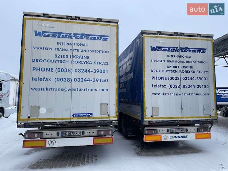 Тентованный борт (штора) - полуприцеп Krone SDP 27 2013 в Дрогобыче