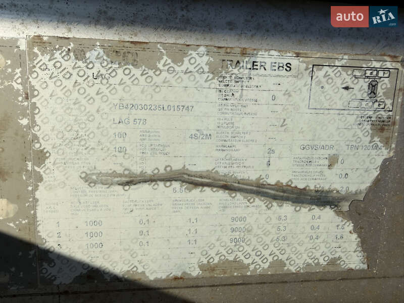 Цистерна напівпричіп LAG 0-3-34KHSL 2005 в Жовкві