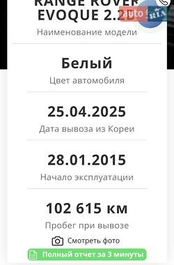 Внедорожник / Кроссовер Land Rover Range Rover Evoque 2014 в 