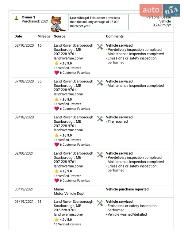 Позашляховик / Кросовер Land Rover Range Rover Evoque 2019 в Дніпрі документ