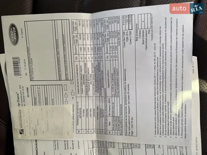Внедорожник / Кроссовер Land Rover Range Rover 2013 в Киеве документ