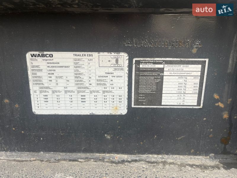 Самоскид напівпричіп Langendorf SKS 2006 в Івано-Франківську фото 9 Самоскид напівпричіп Langendorf SKS 2006 в Івано-Франківську