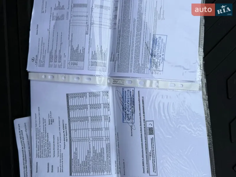 Седан Lexus ES 2020 в Ужгороде документ