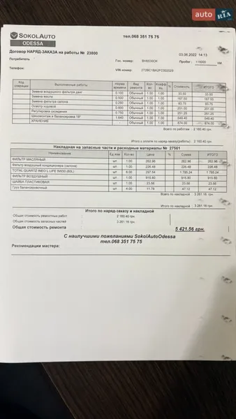 Внедорожник / Кроссовер Lexus RX 2014 в Одессе документ