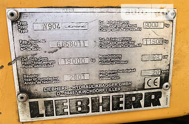 Колісний екскаватор Liebherr 904 2001 в 
