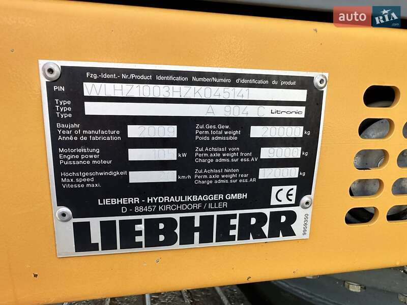 Колесный экскаватор Liebherr 904 2009 в Черновцах