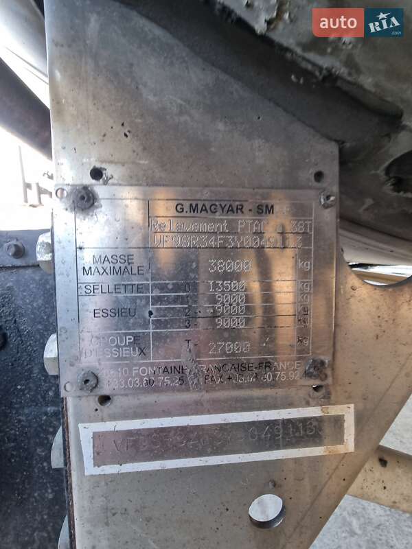 Цистерна полуприцеп Magyar SR34E 2001 в Киеве