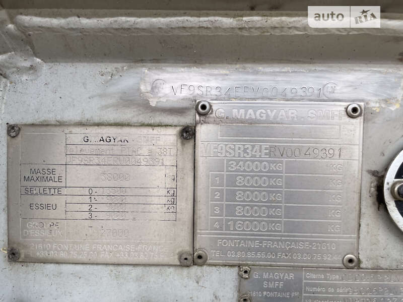 Цистерна полуприцеп Magyar SR 1997 в Львове фото 25 Цистерна полуприцеп Magyar SR 1997 в Львове