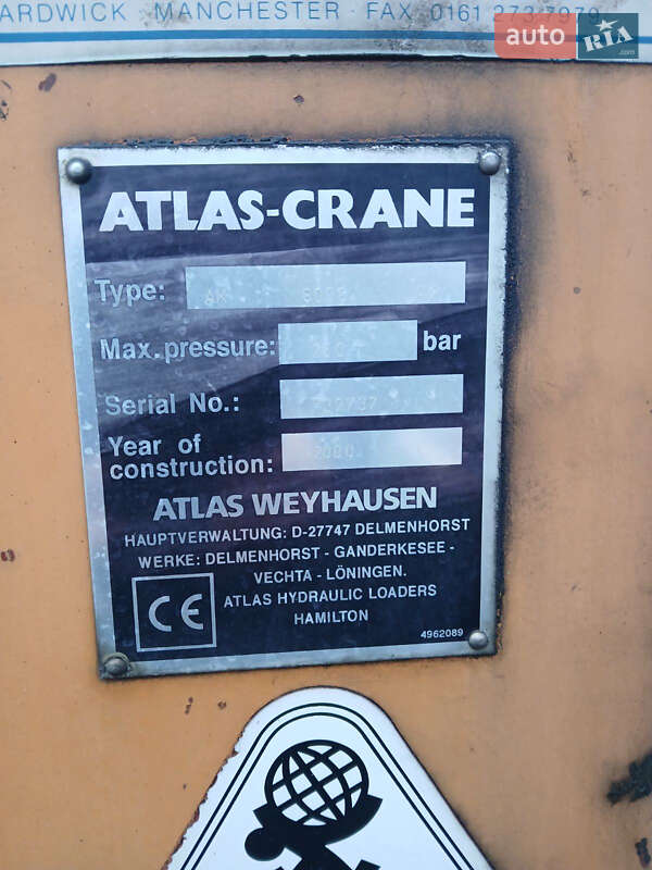 Мини кран MAN 18.224 2000 в Тернополе фото 5 Мини кран MAN 18.224 2000 в Тернополе