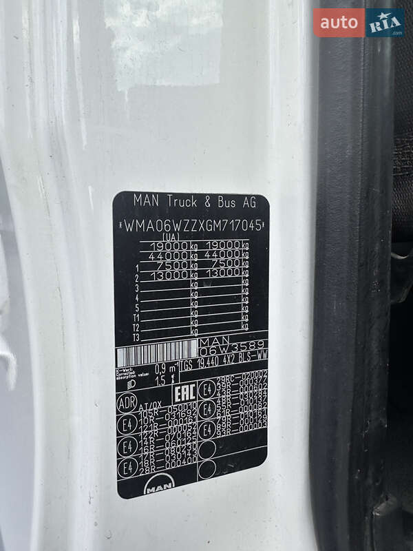 Тягач MAN 19.422 2016 в Днепре