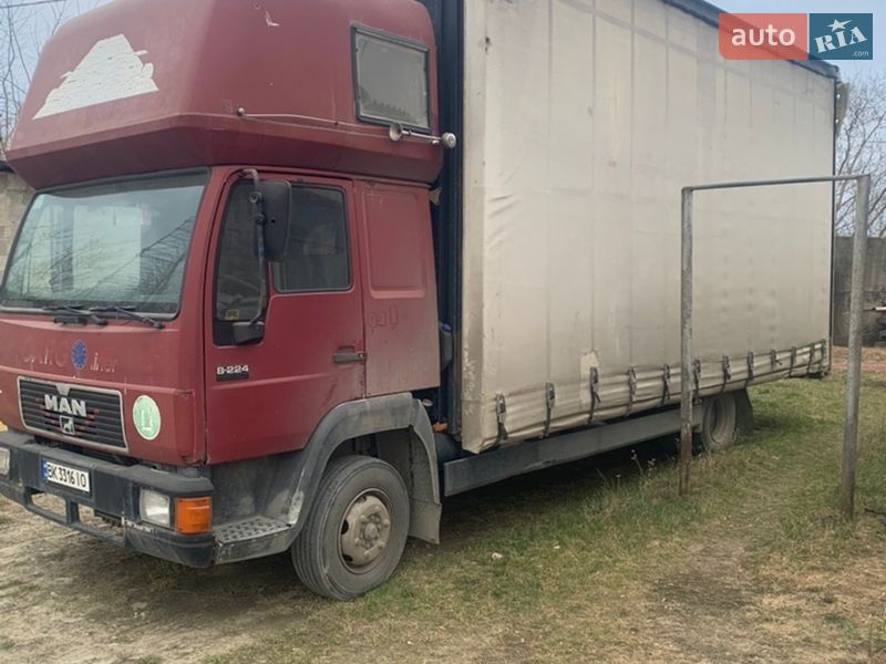 Тентованый MAN 8.224 1998 в Березному