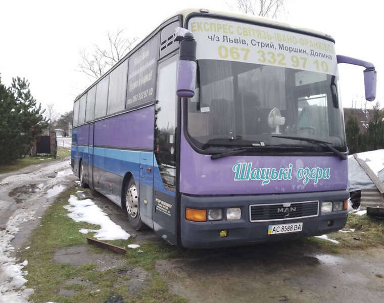 Туристичний / Міжміський автобус MAN A03 1995 в Шацьку