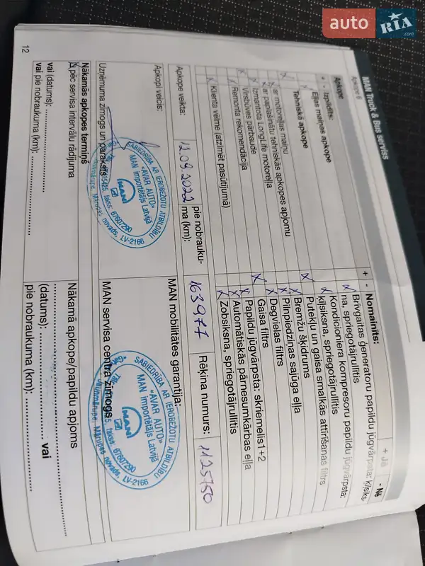 Грузовой фургон MAN TGE 2021 в Ковеле документ