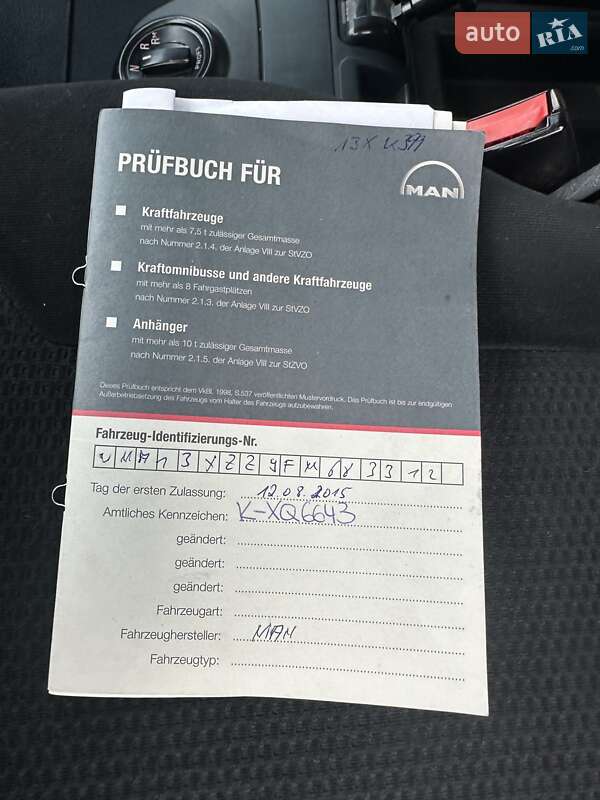 Тягач MAN TGX 2015 в Калуші