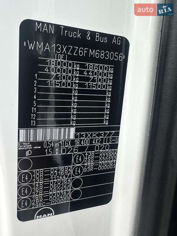 Тягач MAN TGX 2015 в Калуші