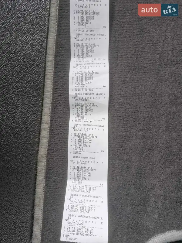 Тягач MAN TGX 2012 в Тернополе документ