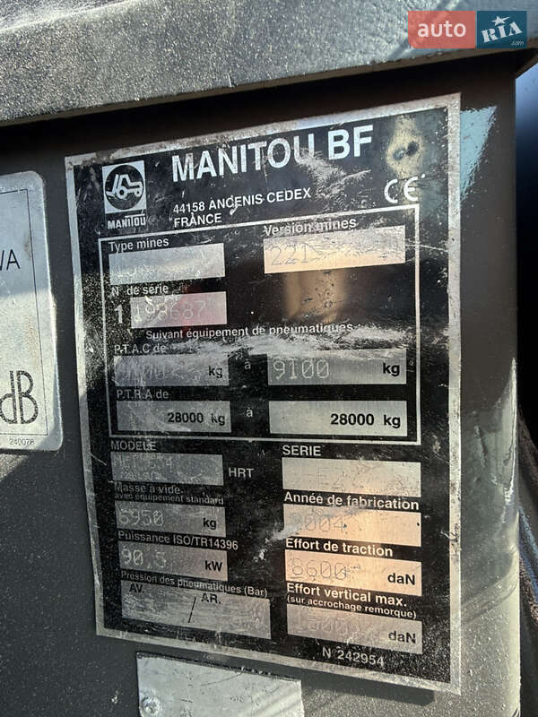 Телескопічні навантажувачі Manitou MLT 634-120 LSU 2004 в Києві