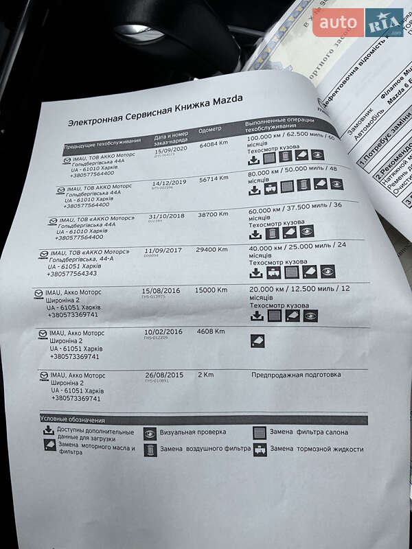 Седан Mazda 6 2015 в Харкові