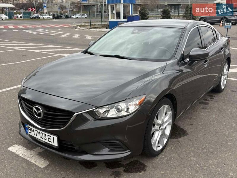 2017 Mazda 6, VIN JM1GL1V59H1148959:plate — фото 1 (autoria)