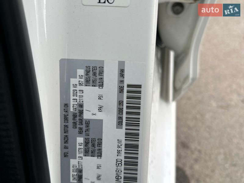 Седан Mazda 6 2021 в Василькові
