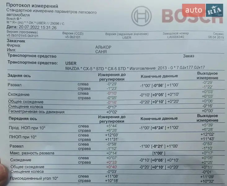 Позашляховик / Кросовер Mazda CX-5 2017 в Одесі документ