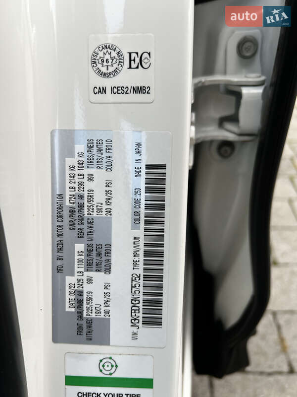 Позашляховик / Кросовер Mazda CX-5 2022 в Коломиї фото 22 Позашляховик / Кросовер Mazda CX-5 2022 в Коломиї