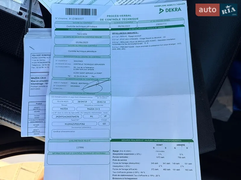 Позашляховик / Кросовер Mazda CX-5 2019 в Лопатині документ