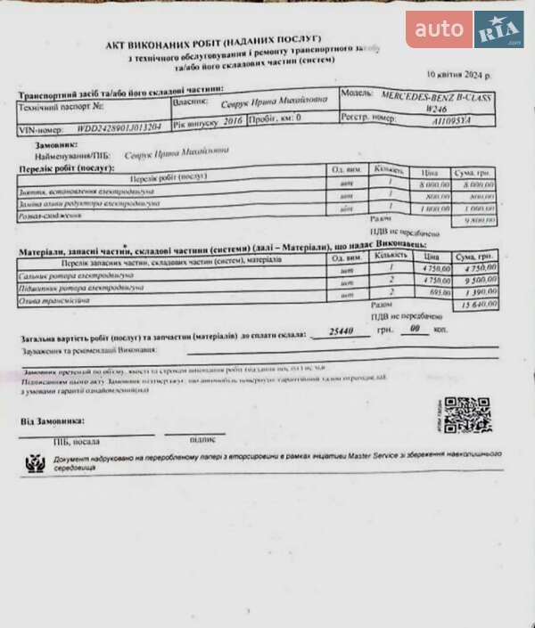 Хэтчбек Mercedes-Benz B-Class 2016 в Киеве