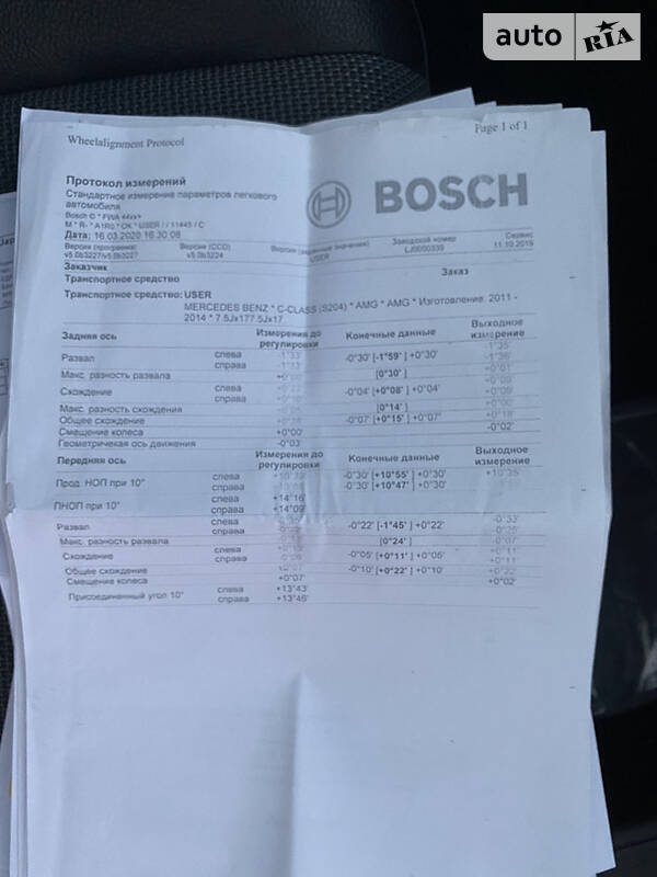 Седан Mercedes-Benz C-Class 2013 в Киеве