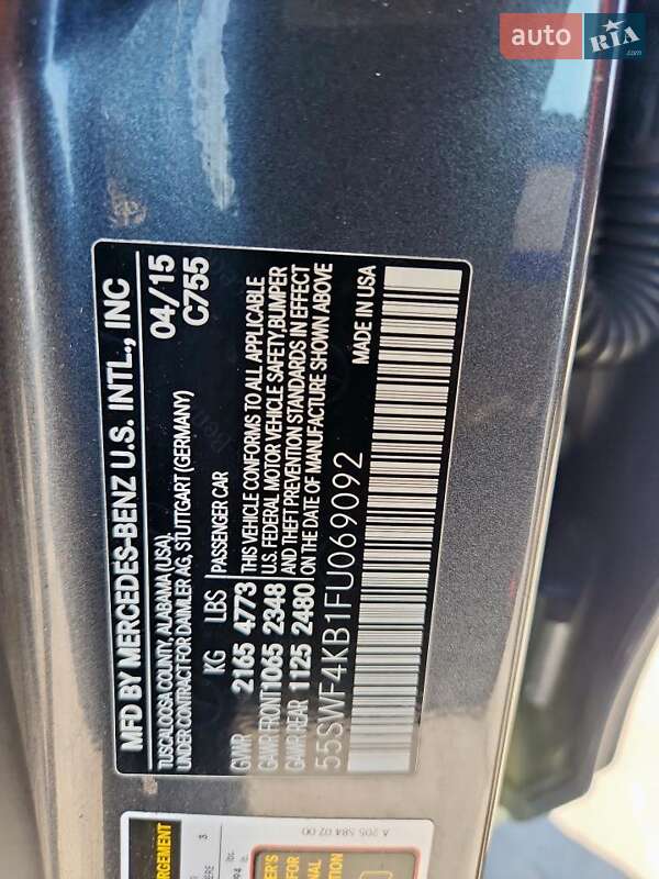 Седан Mercedes-Benz C-Class 2015 в Львові фото 12 Седан Mercedes-Benz C-Class 2015 в Львові