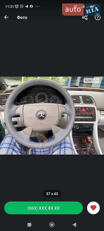 Кабриолет Mercedes-Benz CLK-Class 1998 в Киеве