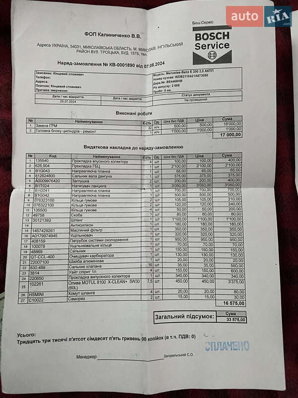 Седан Mercedes-Benz E-Class 2005 в Снигиревке фото 24 Седан Mercedes-Benz E-Class 2005 в Снигиревке