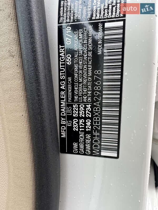 Седан Mercedes-Benz E-Class 2011 в Ковеле