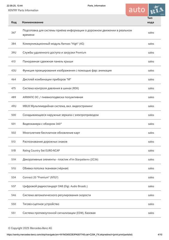 Внедорожник / Кроссовер Mercedes-Benz EQE SUV 2023 в Киеве