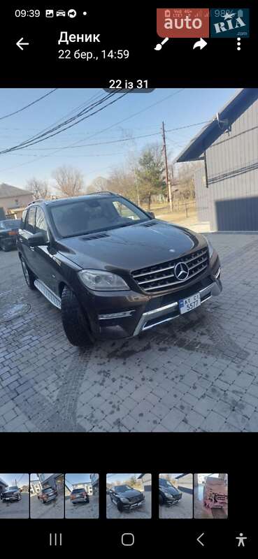 Внедорожник / Кроссовер Mercedes-Benz M-Class 2012 в Рожнятове
