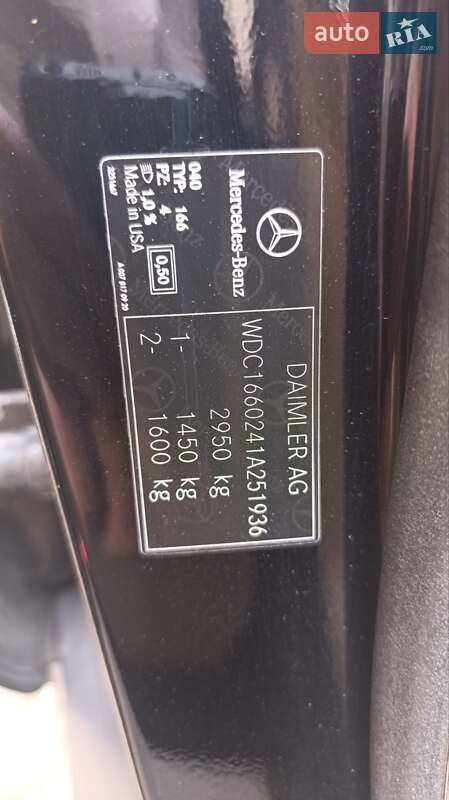 Внедорожник / Кроссовер Mercedes-Benz M-Class 2013 в Львове